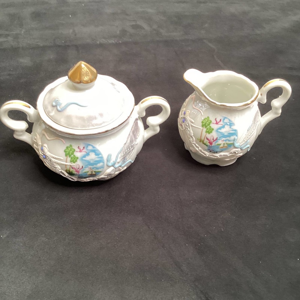 Vintage Dragonware Souvenir Creamer .